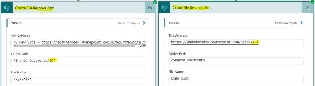 Creating files in custom paths