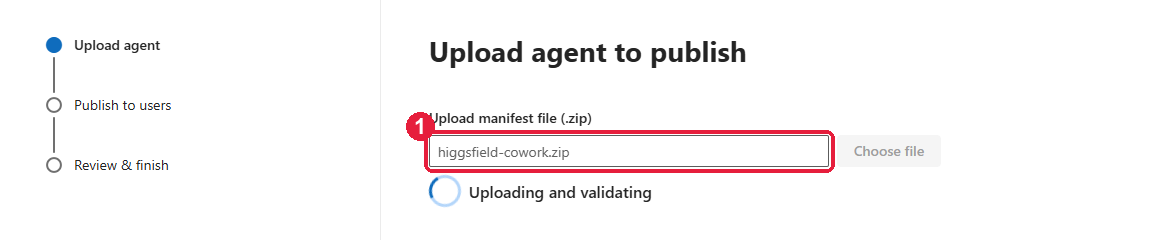 Uploading and validating the package