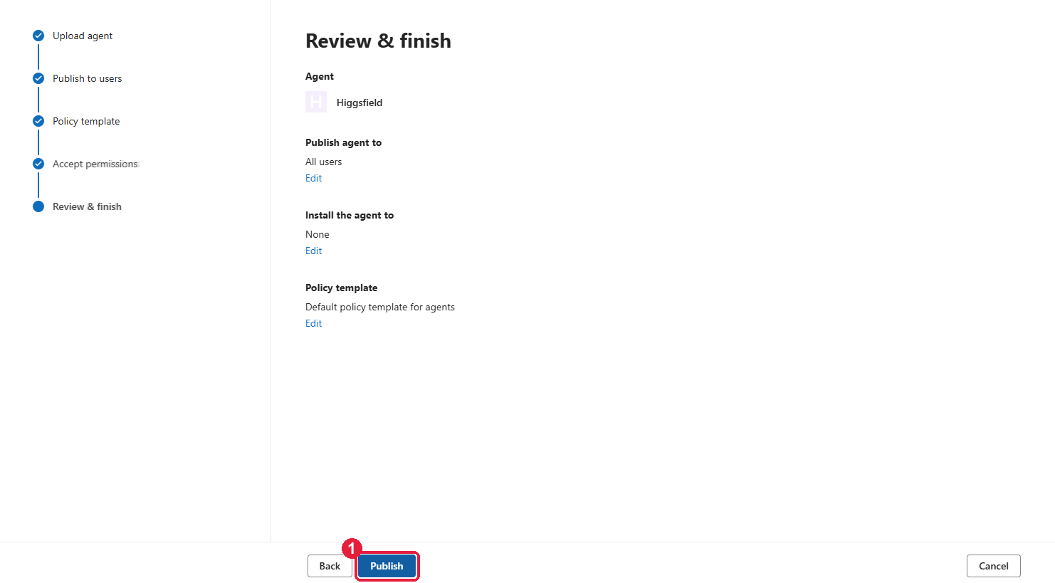 Review and finish