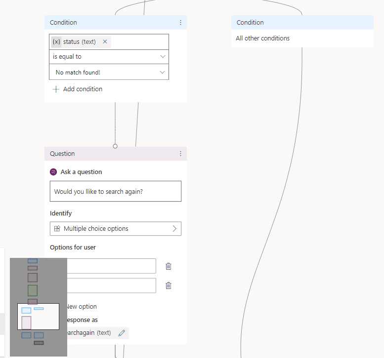 a condition to check if the parcel was found