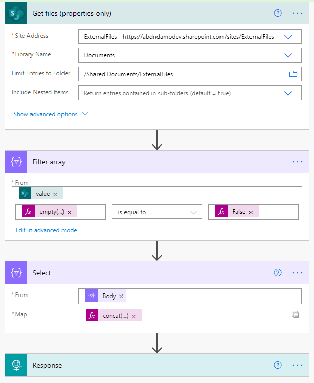 Cloud flow with approval for file sharing