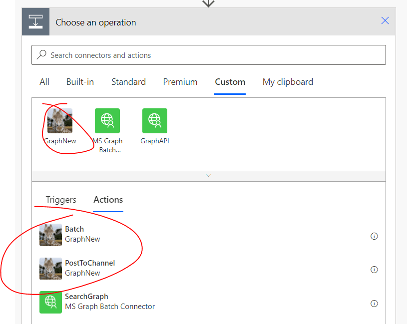 Custom Actions in Power Automate